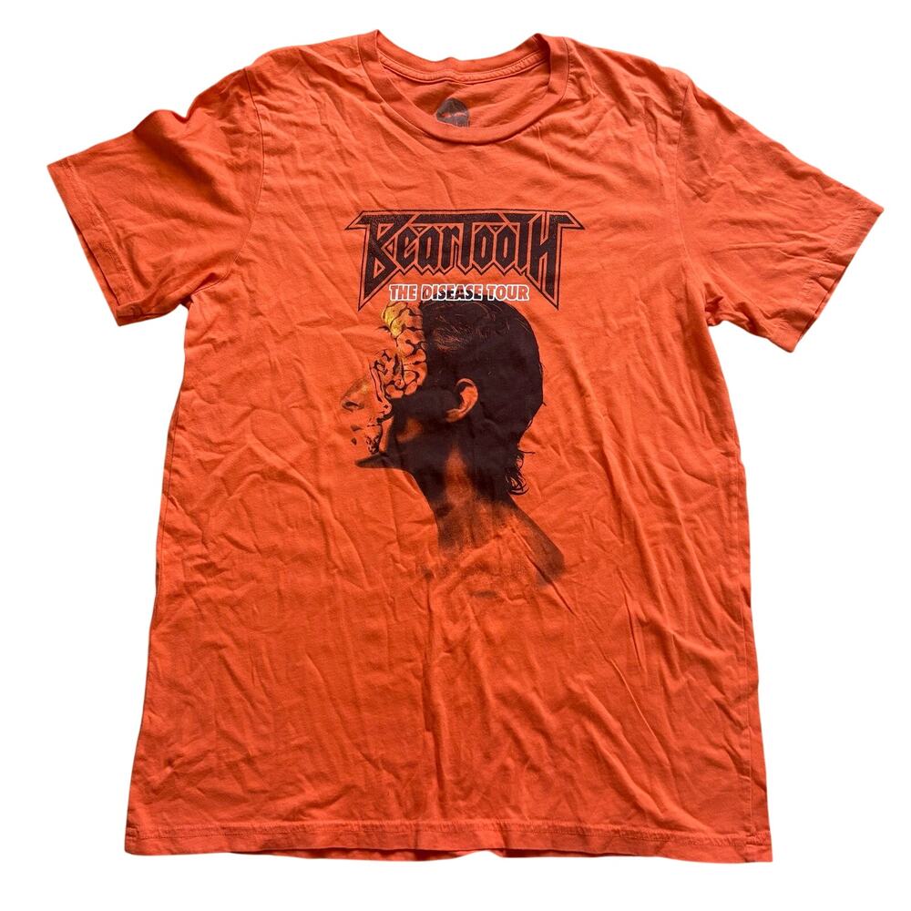 Beartooth “The Disease Tour” 2018 Rock Music Concert Tour T-Shirt Red Bull Large